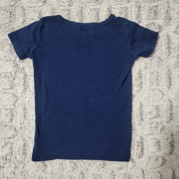 Crazy 8 Off to the Stars Adorable Bicycle Tee - Navy and Pink - Size 2T - Picture 7 of 7